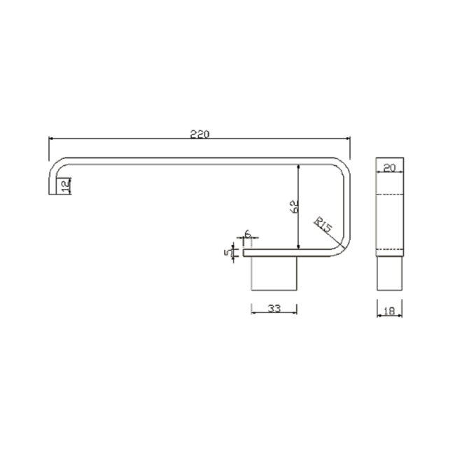 Chrome Towel Ring - Arissa