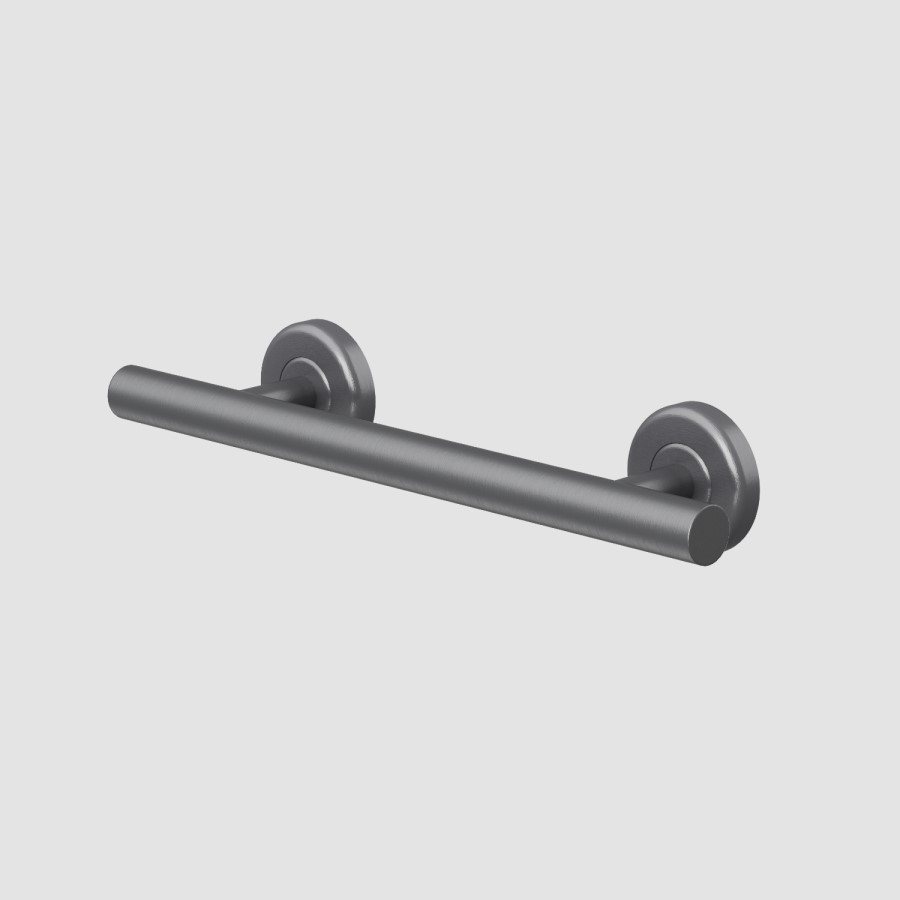 Gunmetal Grey Bathroom Grab Rail 350 x 77mm - Arissa