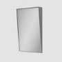 Rectangular Gunmetal Grey Angled Bathroom Mirror 500 x 800mm - Arissa