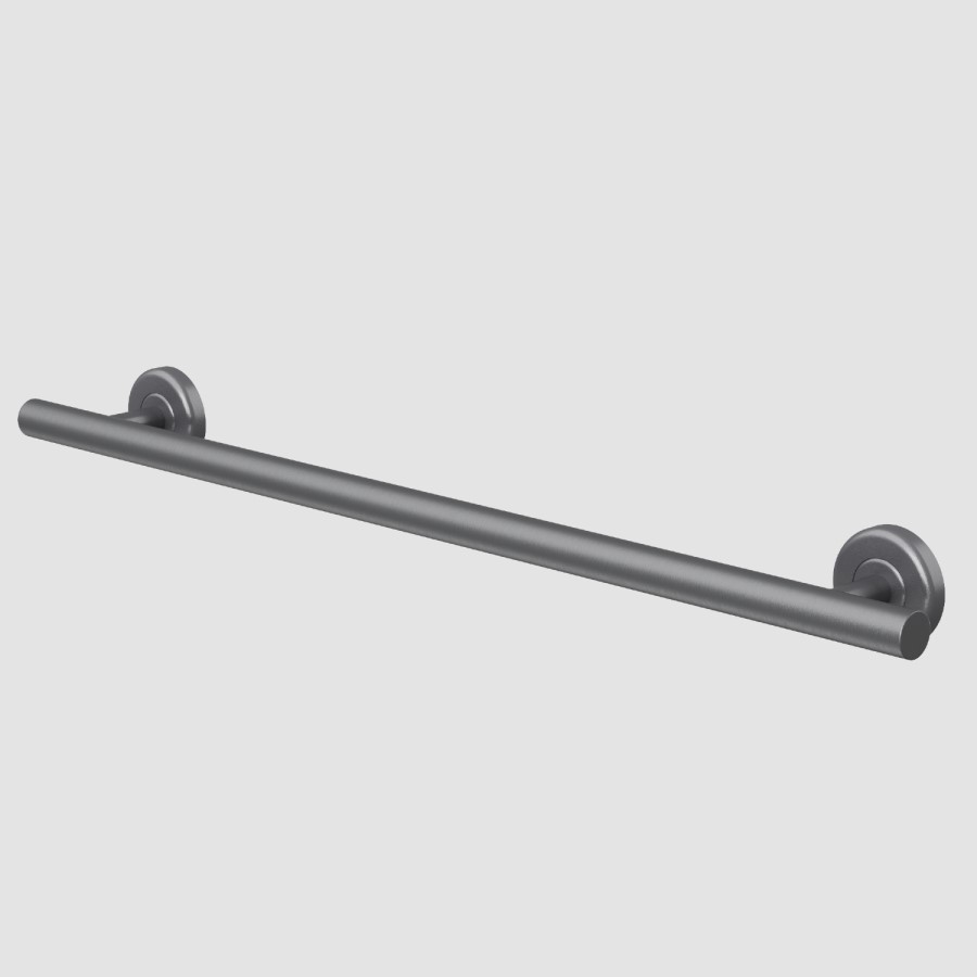 Gunmetal Grey Bathroom Grab Rail 700 x 77mm - Arissa
