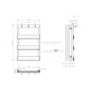 Black Towel Radiator with Hooks 800 x 500mm - Arizona