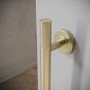 Brass Knurled Bathroom Grab Rail 450 x 77mm - Arissa