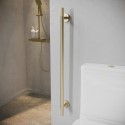 ARIKBB700GR Brass Knurled Bathroom Grab Rail 700 x 77mm - Arissa