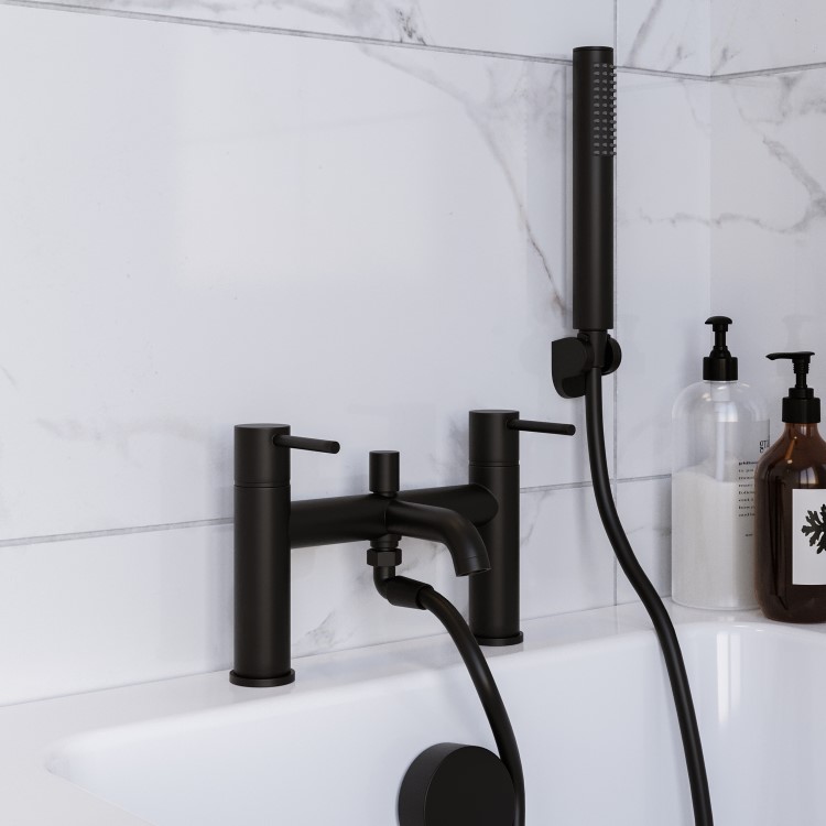 Black Bath Shower Mixer Tap - Arissa