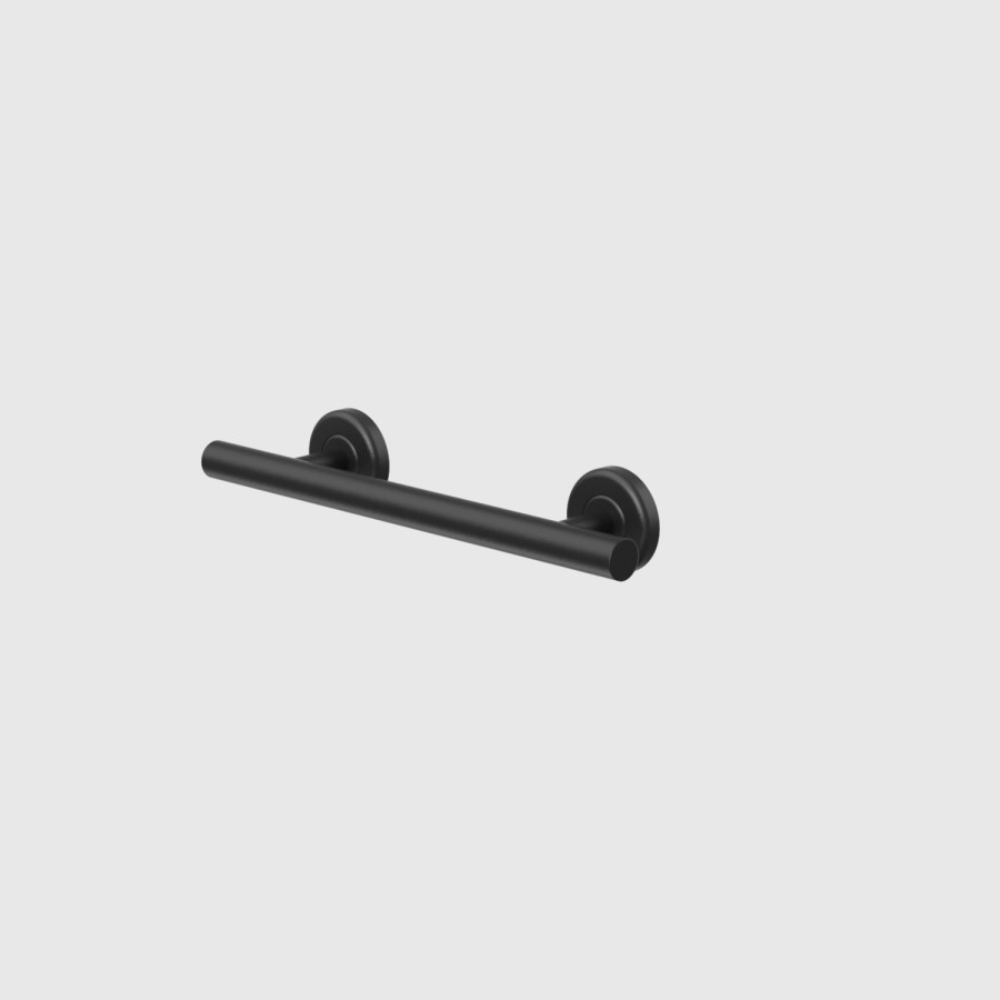 Black Bathroom Grab Rail 350 x 77mm - Arissa