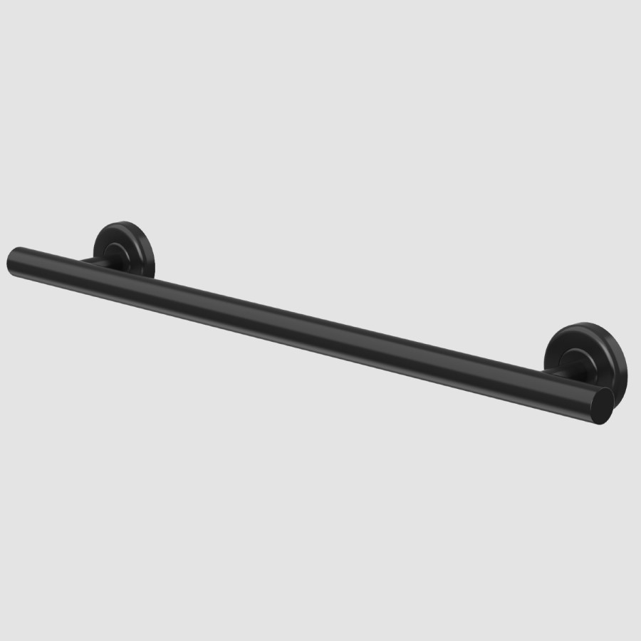 Black Bathroom Grab Rail 600 x 77mm - Arissa