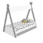 Arlo Grey and White Teepee Bed Frame with Pull Out Storage Drawers