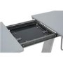 Arlington High Gloss White Extendable Dining Table with Grey Base - seats 4-6