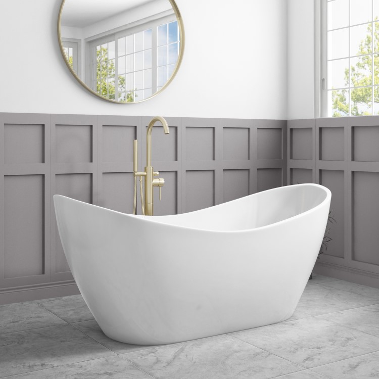 Freestanding Double Ended Slipper Bath 1700 x 795mm - Arles