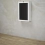 Wall Mounted Folding White Office Desk with Storage - Arlo - LPD