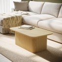 ARR001 Large Rectangular Oak Coffee Table with Storage - Ari