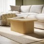 Large Rectangular Oak Coffee Table with Storage - Ari