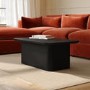 ALMOST PERFECT - Large Rectangular Black Wooden Coffee Table With Storage - Ari