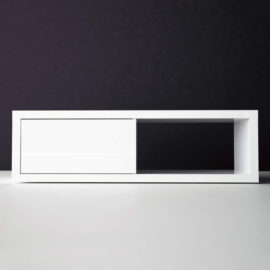 Artemis White High Gloss TV Stand