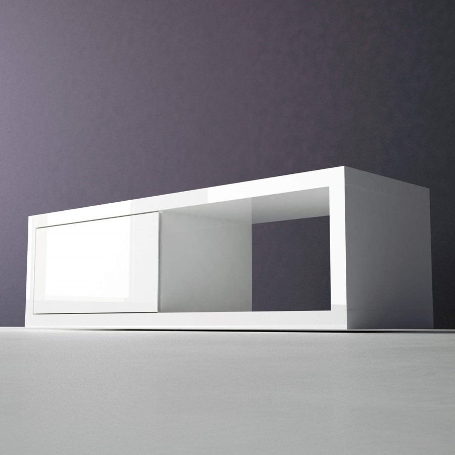 Artemis White High Gloss TV Stand