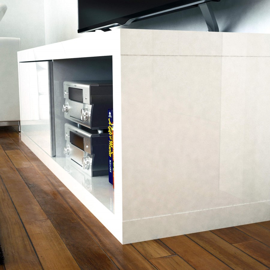 Artemis White High Gloss TV Stand