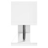 GRADE A1 - Artemis White High Gloss Geometric TV Stand