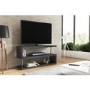 Artemis Large Grey High Gloss Geometric TV Unit Stand