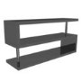 Artemis Large Grey High Gloss Geometric TV Unit Stand