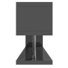 GRADE A1 - Artemis Large Grey High Gloss Geometric TV Unit Stand