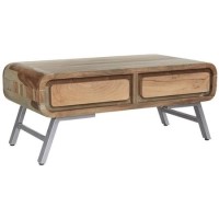 Aspen Retro Two Tone 2 Drawer Coffee Table