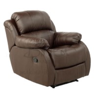 Birlea Furniture Ascot PU Leather Recliner Chair in Brown