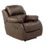 Birlea Furniture Ascot PU Leather Recliner Chair in Brown