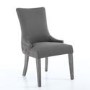 Ashley Pair of Grey Dining Chairs with Stud and Button Detail