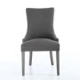 Ashley Pair of Grey Dining Chairs with Stud and Button Detail
