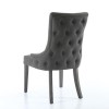 Ashley Pair of Grey Dining Chairs with Stud and Button Detail