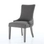 Ashley Pair of Grey Dining Chairs with Stud and Button Detail