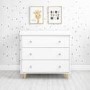 GRADE A1 - White Changing Unit with 3 Storage Drawers - Astelle