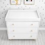 GRADE A1 - White Changing Unit with 3 Storage Drawers - Astelle
