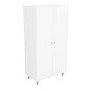 ONLY OPENED - White Scandi Pine Wood Nursery Wardrobe - Astelle