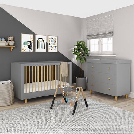 Dark grey changing table hotsell