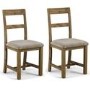 Julian Bowen Aspen Pair of Rustic Dining Chairs