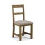 Julian Bowen Aspen Pair of Rustic Dining Chairs