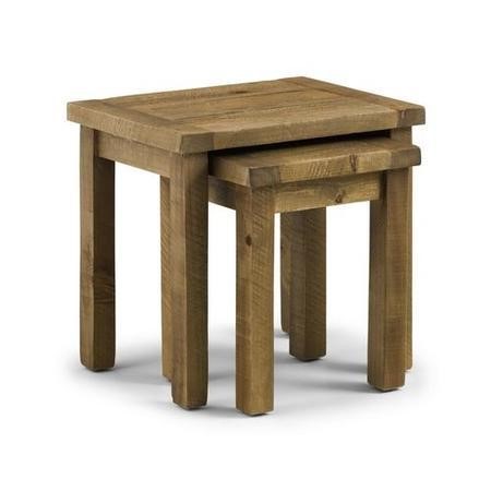 Solid Wood Nest Of Tables Julian Bowen Aspen Range Furniture123