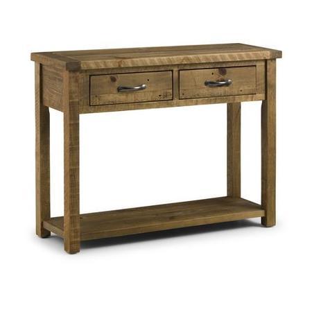 Solid Wood Console Table with Storage Drawers - Julian Bowen Aspen Range