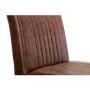 Julian Bowen Aspen Extendable Dining Table in Reclaimed Pine & 6 Brown Brooklyn Faux Leather Chairs