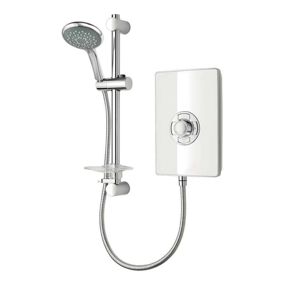 Triton Aspirante 8.5kw Gloss White Electric Shower