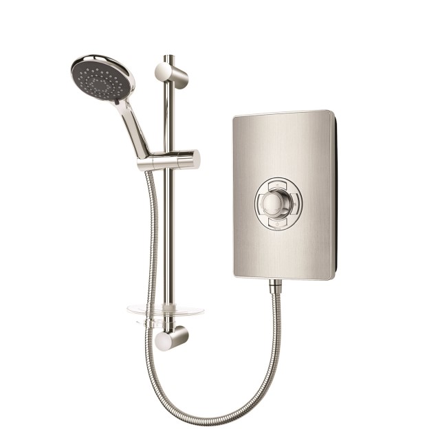 Triton Aspirante 9.5kW Brushed Steel Electric Shower