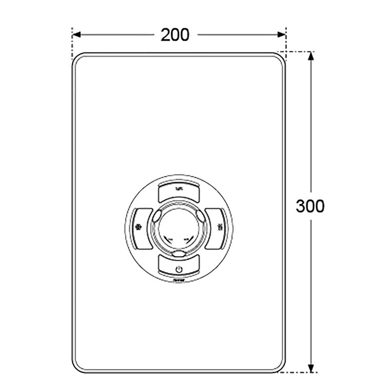 Triton Aspirante 9.5kW Brushed Steel Electric Shower