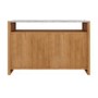 Solid Acacia Chest of 6 Drawers with Real Marble Top - Asher