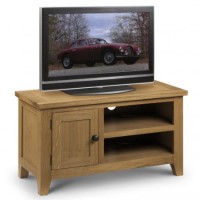 Astoria Small TV Unit in Waxed Oak- Julian Bowen - TV's up to 35"