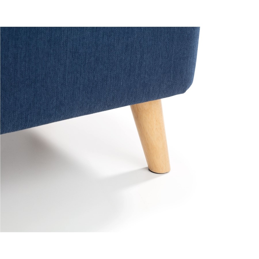 Blanket Box Seat in Navy Blue Fabric - Astrid - Julian Bowen