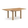 Oak Flip Top Dining Table with 6 Oak Dining Chairs - Julian Bowen