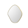 Pebble Brass Backlit Heated Bathroom Mirror with Lights 760 x 800mm - Aster