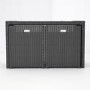 Astoria 5 Piece Garden Dining Set in Black Wicker Rattan