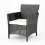 Astoria Outdoor 4 Piece Suite in Black Wicker Rattan